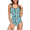 Surfboard Themed Pattern One Piece Swimsuit-JTAMIGO.COM