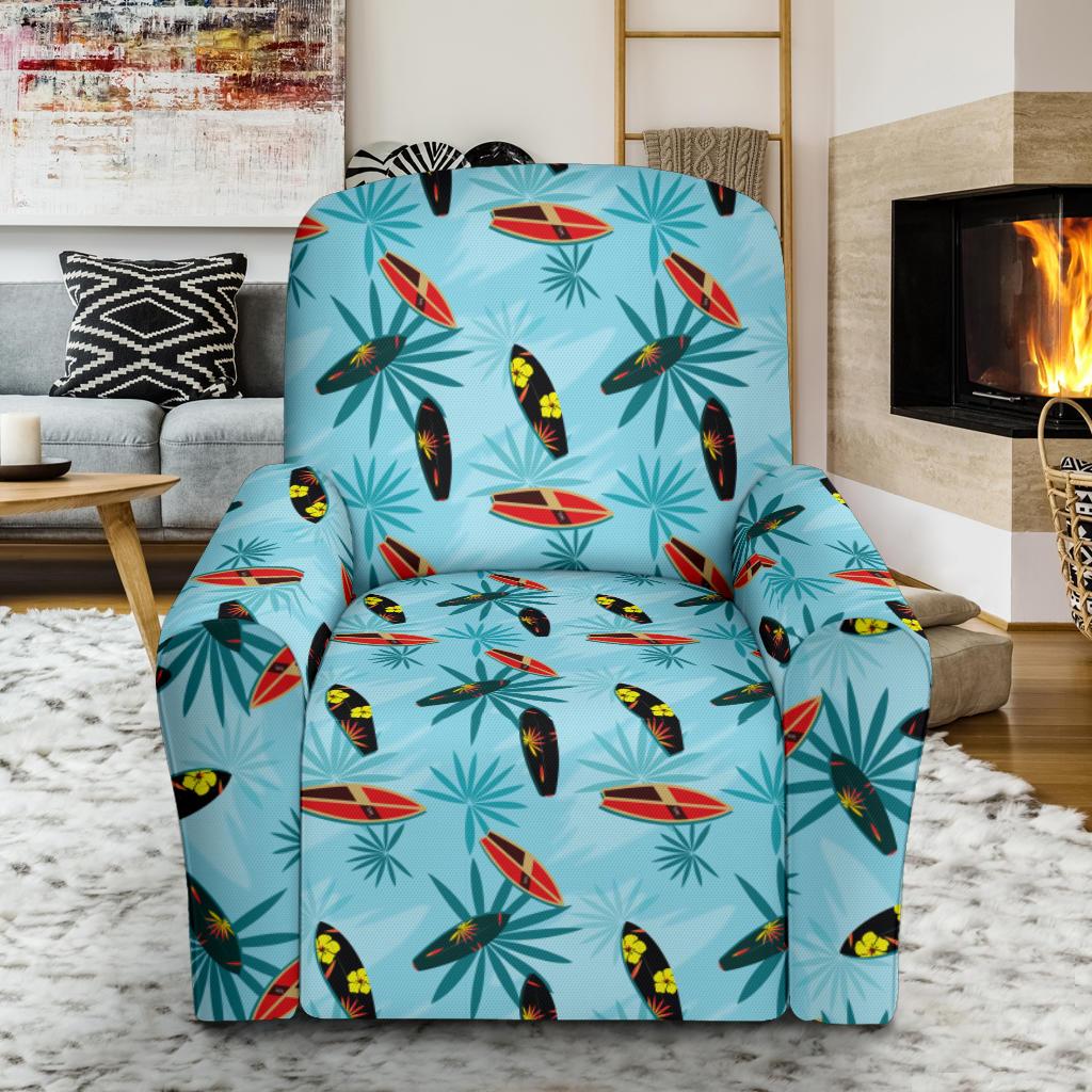 Surfboard Themed Pattern Single Sofa Slipcover -JTAMIGO.COM