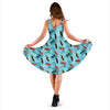 Surfboard Themed Pattern Sleeveless Dress