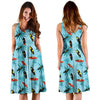 Surfboard Themed Pattern Sleeveless Dress