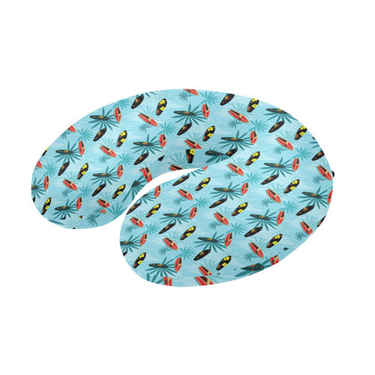 Surfboard Themed Pattern U-Shaped Travel Neck Pillow-JTAMIGO.COM