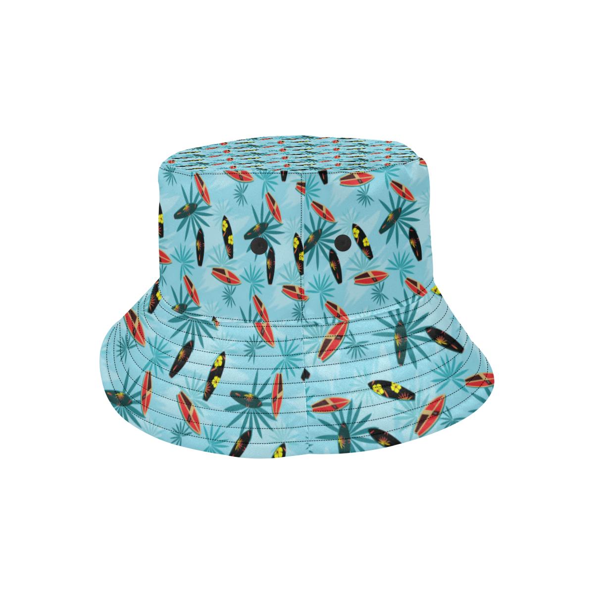 Surfboard Themed Pattern Unisex Bucket Hat
