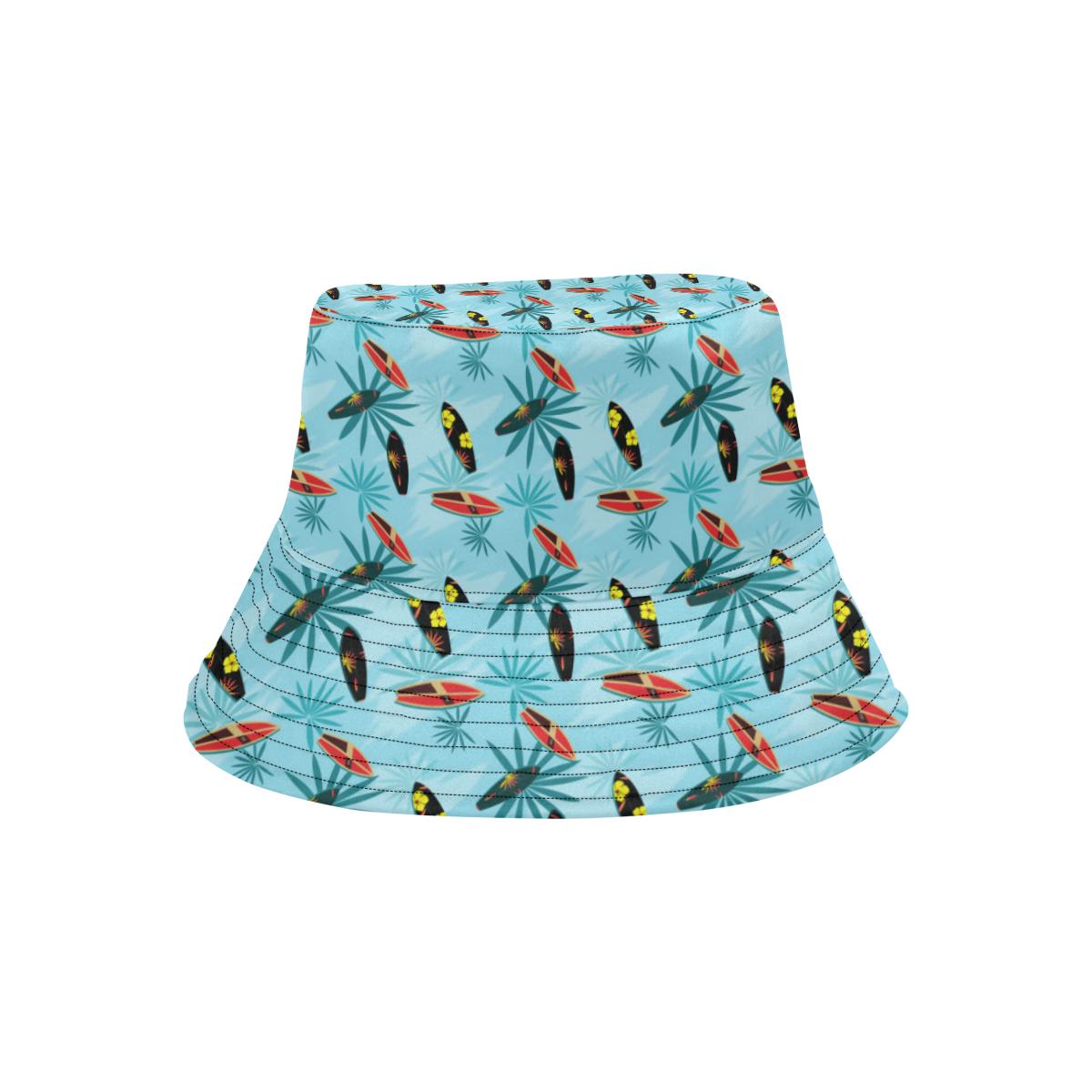 Surfboard Themed Pattern Unisex Bucket Hat