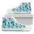 Surfboard Themed Pattern Women High Top Shoes