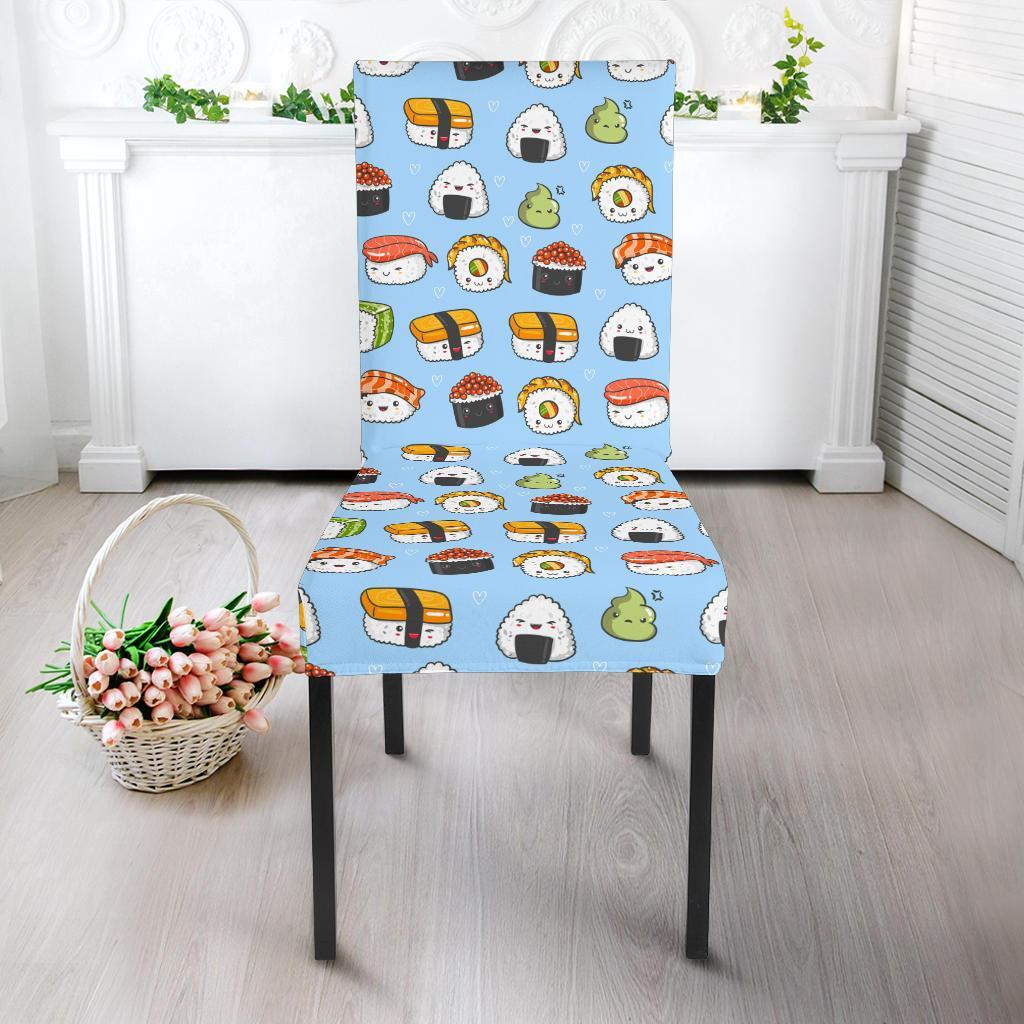 Sushi Cartoon Design Dining Chair Slipcover-JTAMIGO.COM