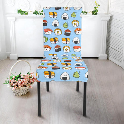 Sushi Cartoon Design Dining Chair Slipcover-JTAMIGO.COM