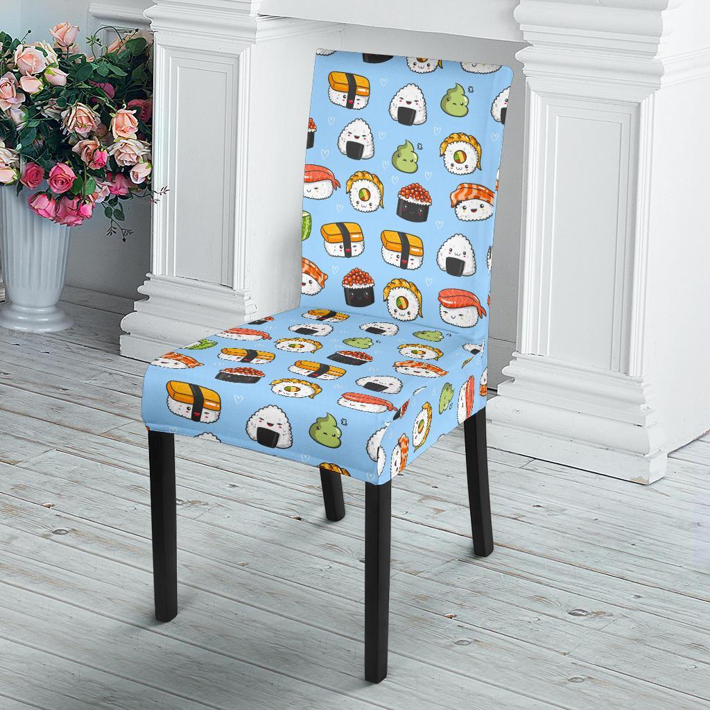 Sushi Cartoon Design Dining Chair Slipcover-JTAMIGO.COM