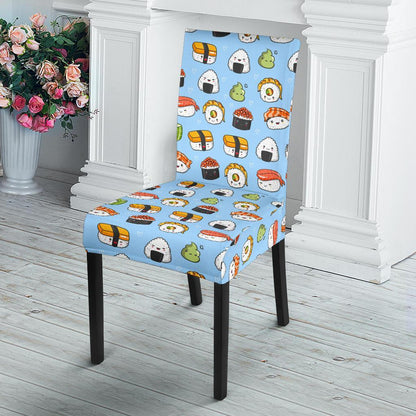 Sushi Cartoon Design Dining Chair Slipcover-JTAMIGO.COM