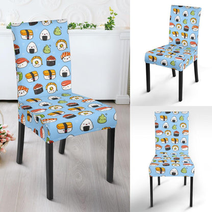 Sushi Cartoon Design Dining Chair Slipcover-JTAMIGO.COM