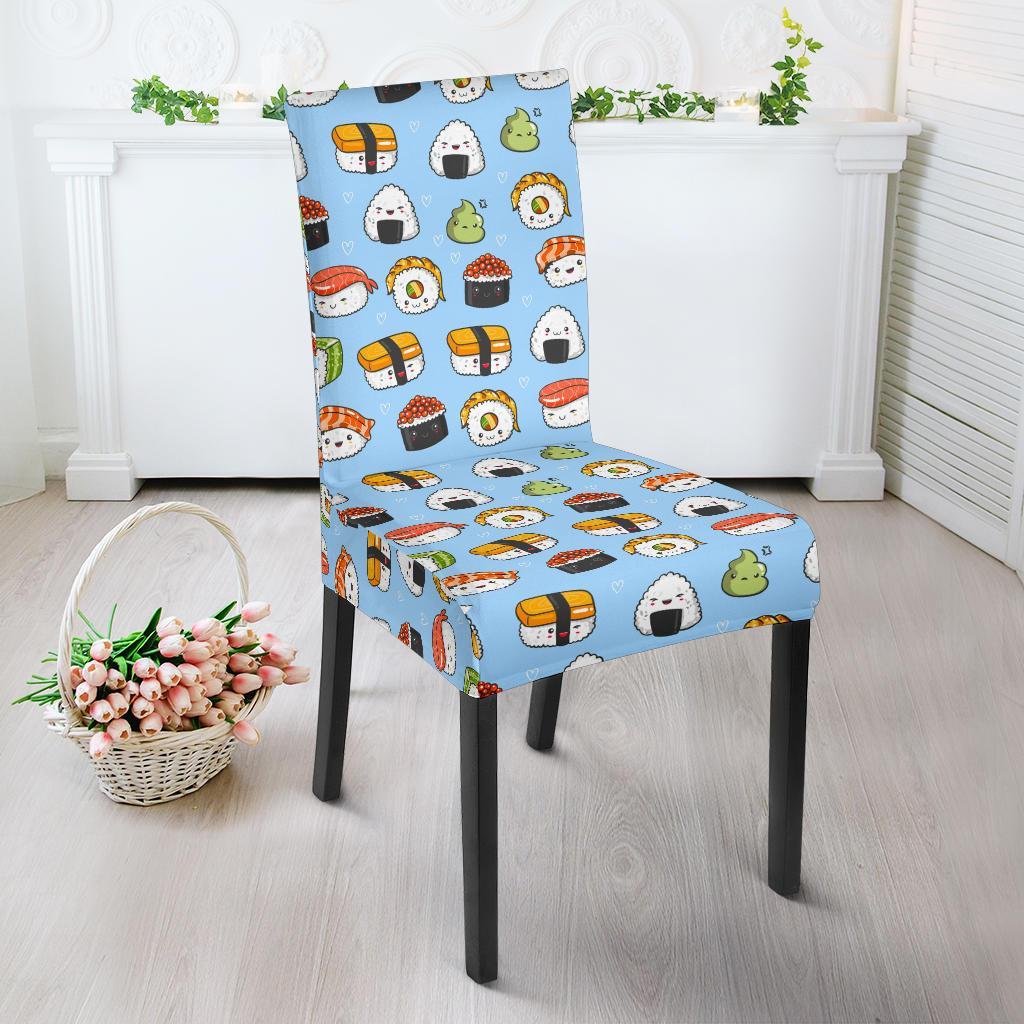Sushi Cartoon Design Dining Chair Slipcover-JTAMIGO.COM