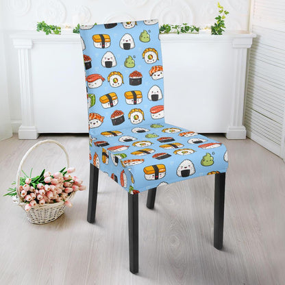 Sushi Cartoon Design Dining Chair Slipcover-JTAMIGO.COM