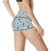 Sushi Cartoon Design High Waisted Spandex Shorts-JTAMIGO.COM