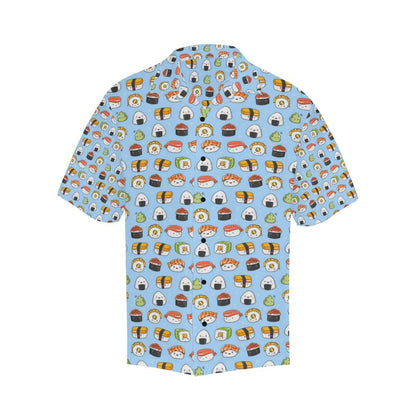 Sushi Cartoon Design Men Aloha Hawaiian Shirt