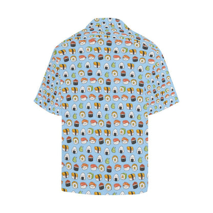 Sushi Cartoon Design Men Aloha Hawaiian Shirt