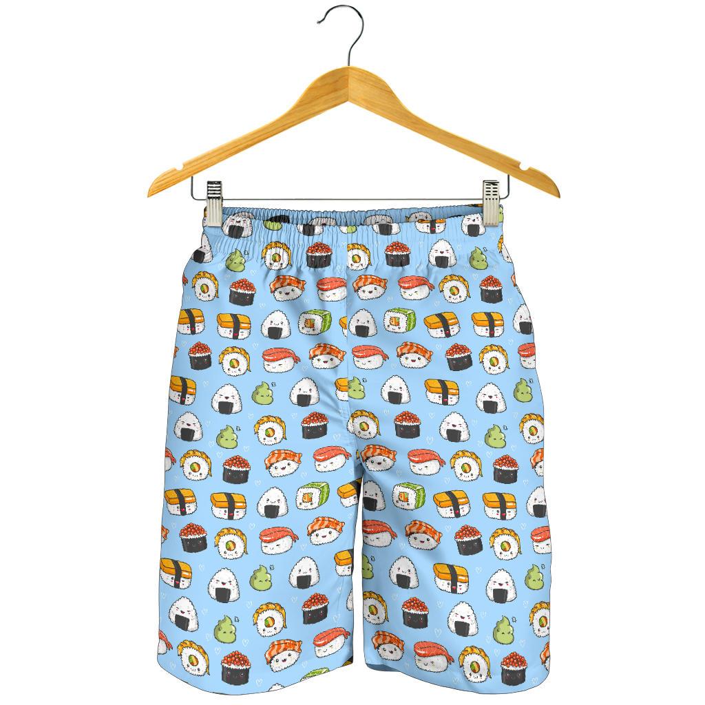 Sushi Cartoon Design Mens Shorts-JTAMIGO.COM