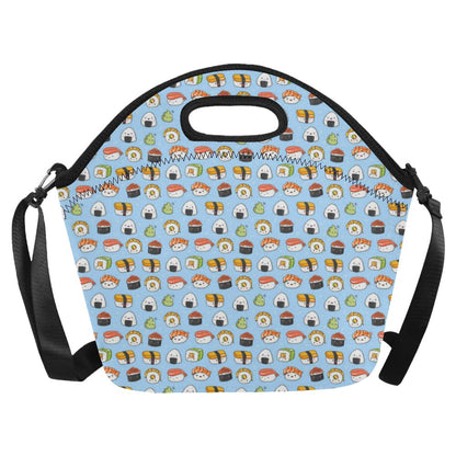 Sushi Cartoon Design Neoprene Lunch Bag (Model 1669)(Large)-JTAMIGO.COM