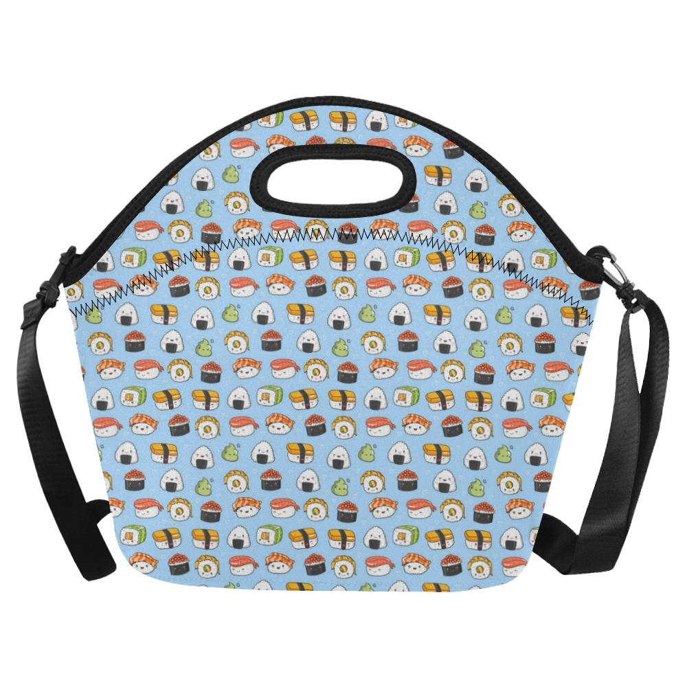 Sushi Cartoon Design Neoprene Lunch Bag (Model 1669)(Large)-JTAMIGO.COM