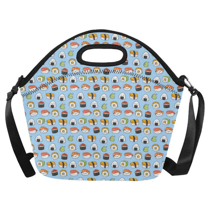 Sushi Cartoon Design Neoprene Lunch Bag (Model 1669)(Large)-JTAMIGO.COM