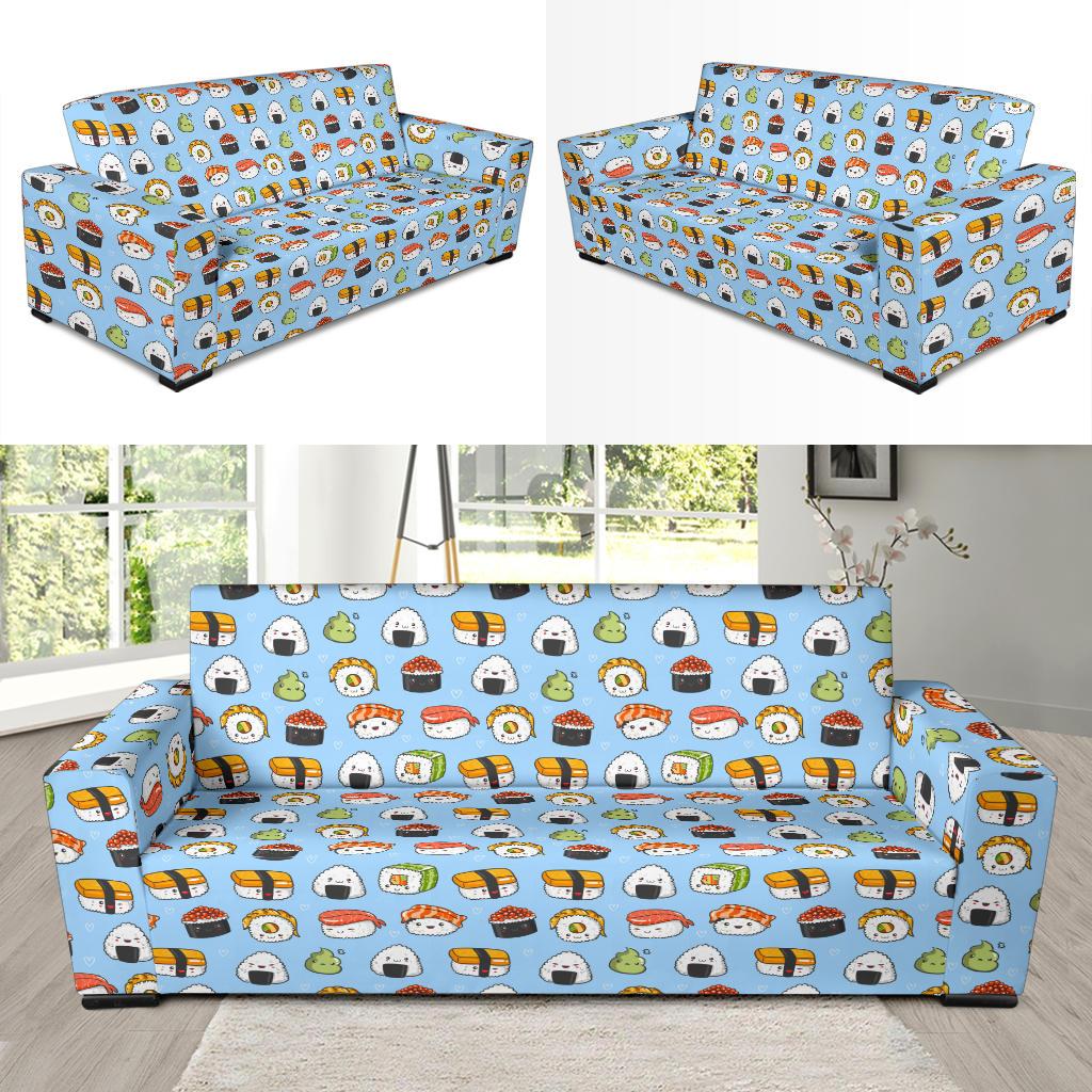 Sushi Cartoon Design Sofa Slipcover-JTAMIGO.COM