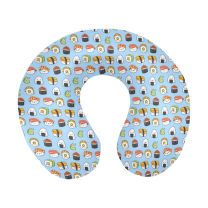 Sushi Cartoon Design U-Shaped Travel Neck Pillow-JTAMIGO.COM
