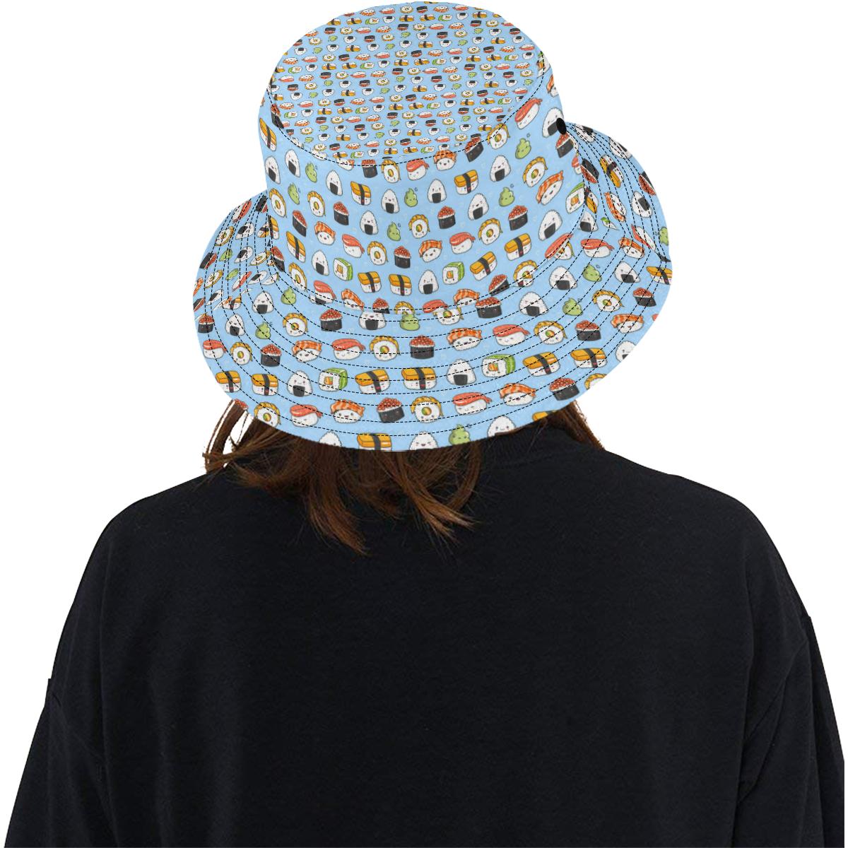 Sushi Cartoon Design Unisex Bucket Hat