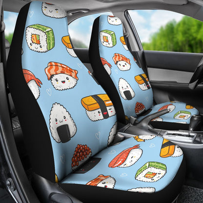 Sushi Cartoon Design Universal Fit Car Seat Covers
