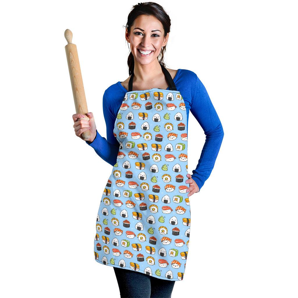 Sushi Cartoon Design Women Apron