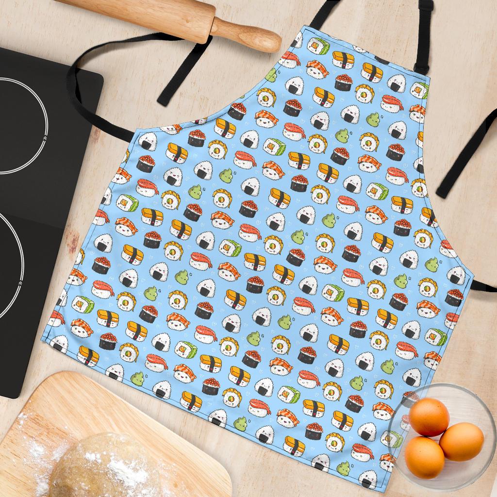 Sushi Cartoon Design Women Apron