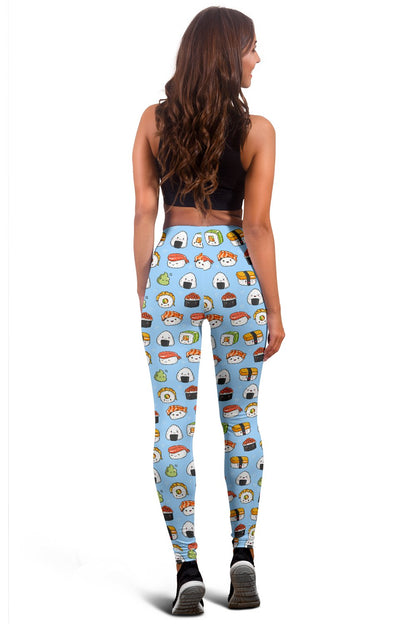 Sushi Cartoon Design Women Leggings