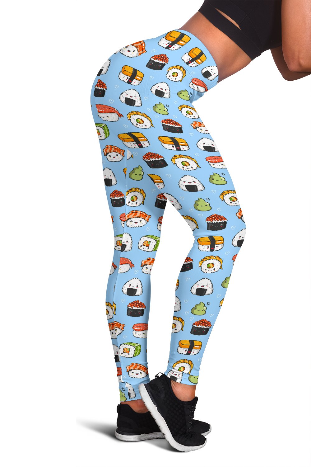 Sushi Cartoon Design Women Leggings