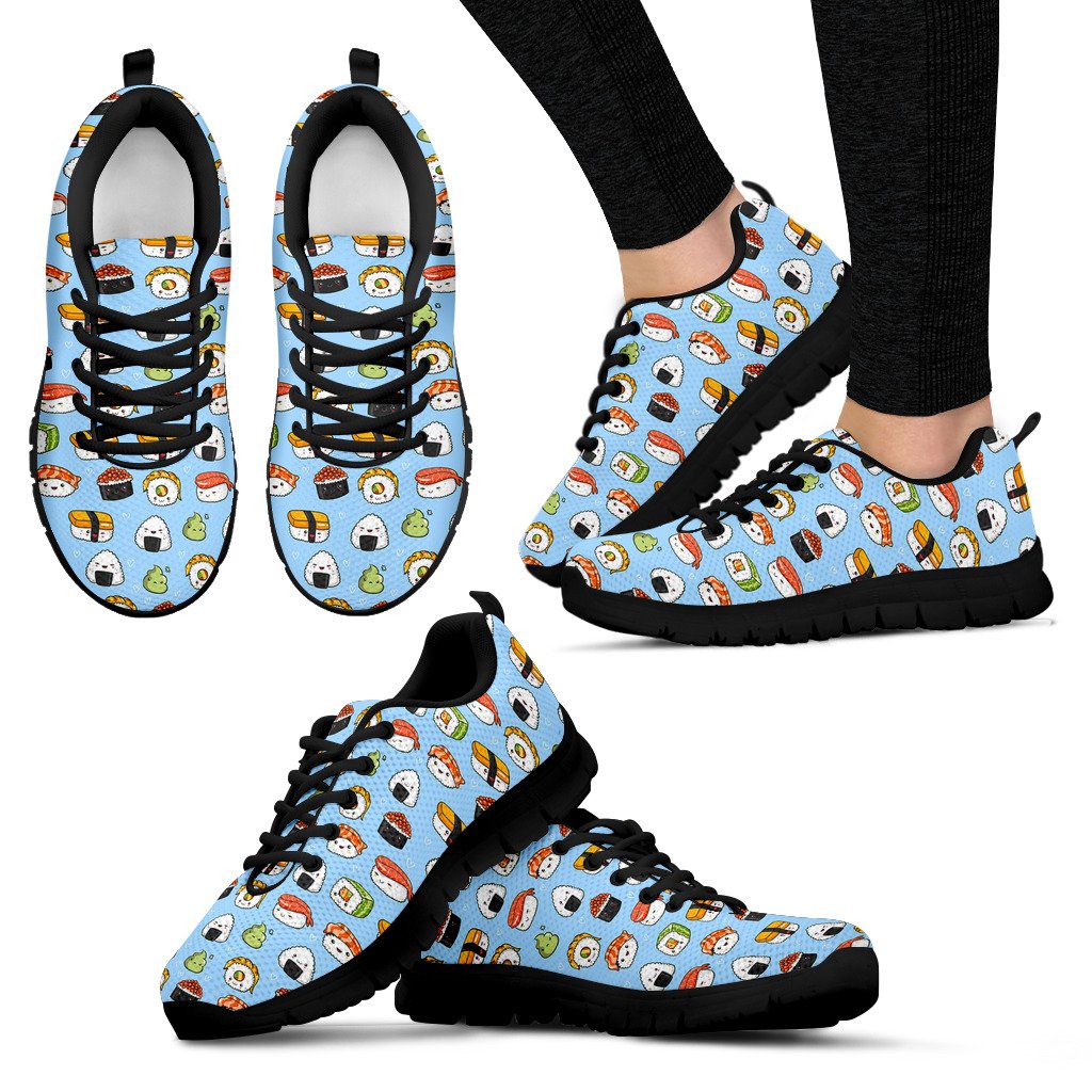 Sushi Cartoon Design Women Sneakers Shoes
