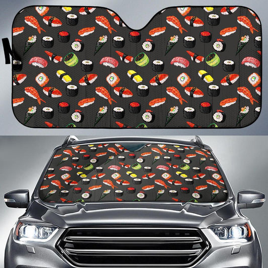 Sushi Design Print Car Sun Shade For Windshield