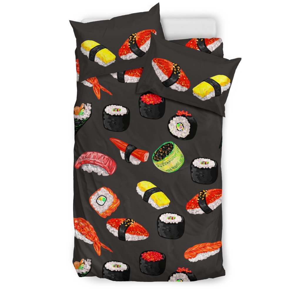Sushi Design Print Duvet Cover Bedding Set