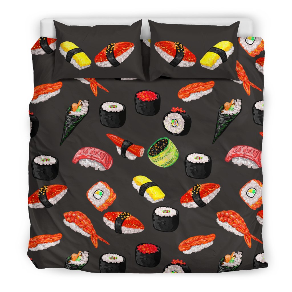 Sushi Design Print Duvet Cover Bedding Set