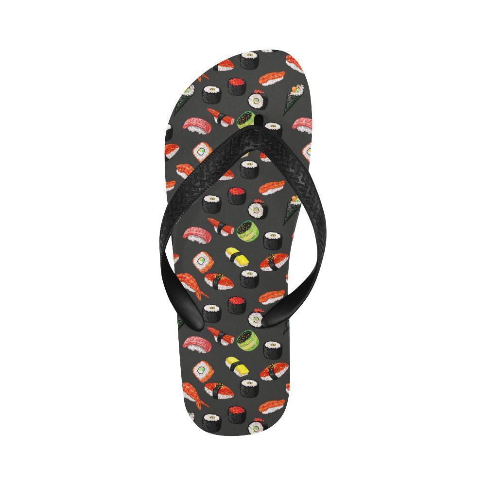 Sushi Design Print Flip Flops-JTAMIGO.COM