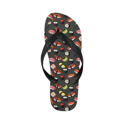 Sushi Design Print Flip Flops-JTAMIGO.COM