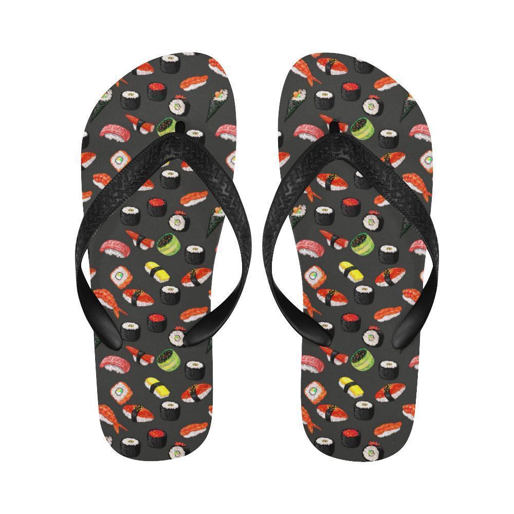 Sushi Design Print Flip Flops-JTAMIGO.COM