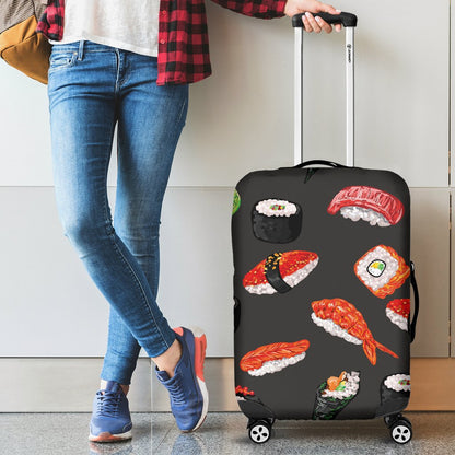 Sushi Design Print Luggage Cover Protector