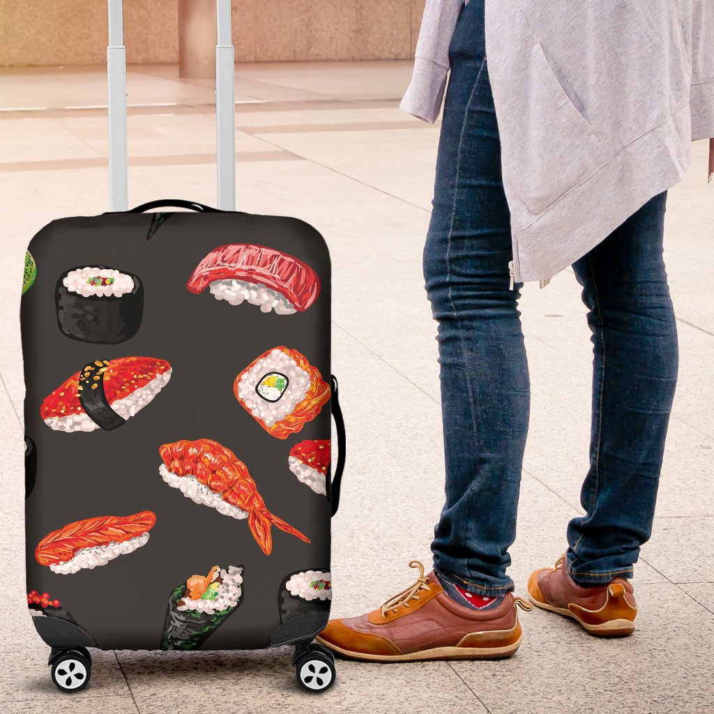 Sushi Design Print Luggage Cover Protector
