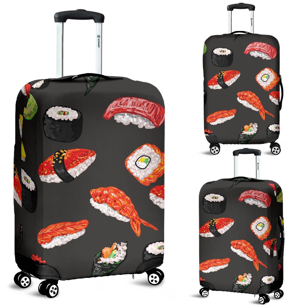 Sushi Design Print Luggage Cover Protector