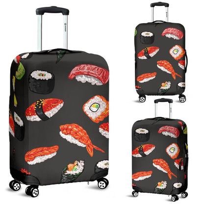 Sushi Design Print Luggage Cover Protector