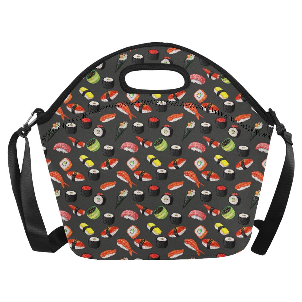 Sushi Design Print Neoprene Lunch Bag (Model 1669)(Large)-JTAMIGO.COM