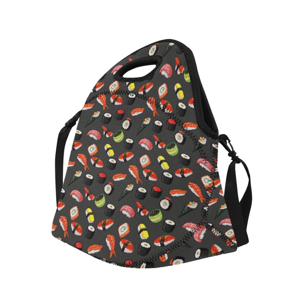 Sushi Design Print Neoprene Lunch Bag (Model 1669)(Large)-JTAMIGO.COM