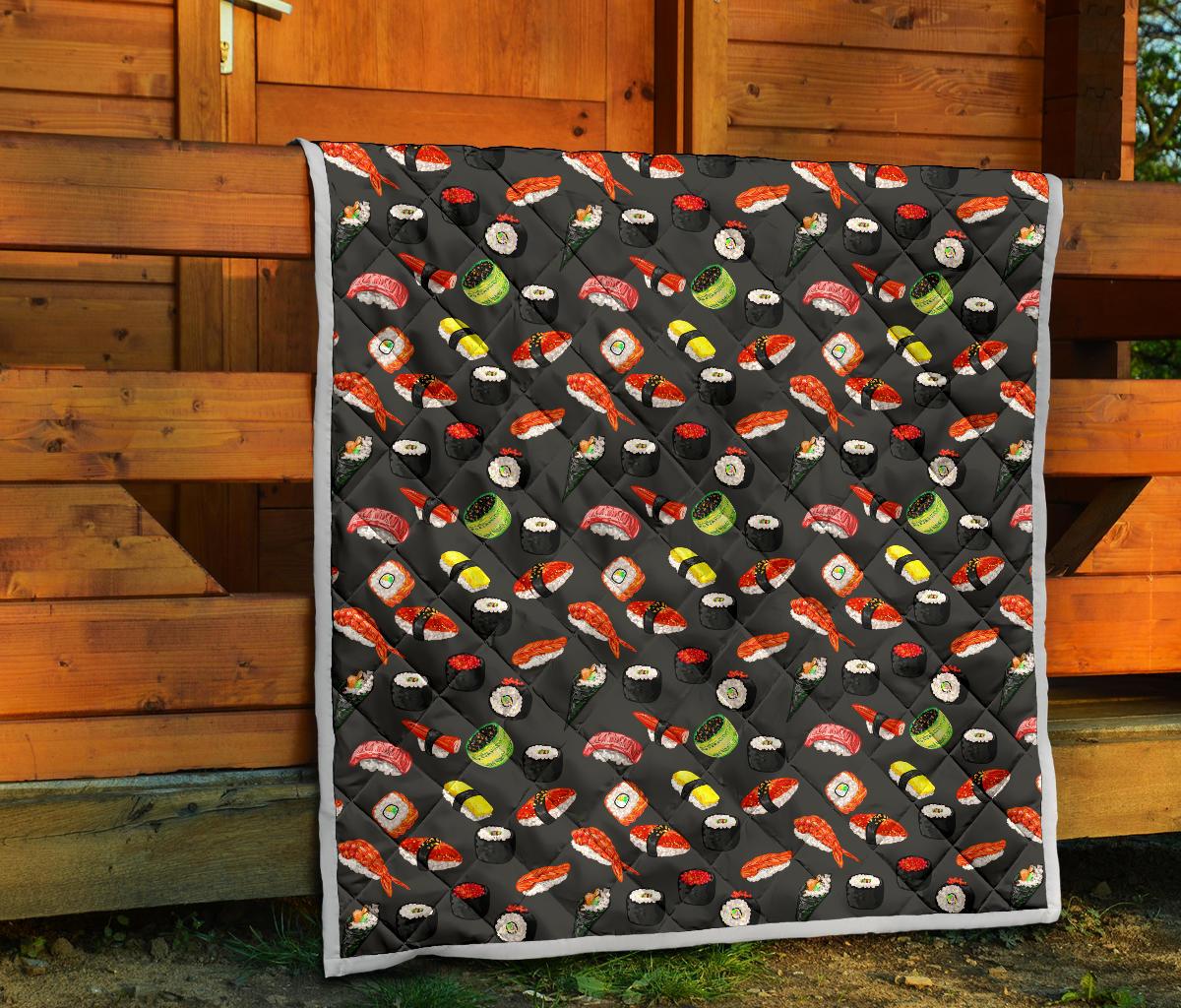 Sushi Design Print Premium Quilt-JTAMIGO.COM
