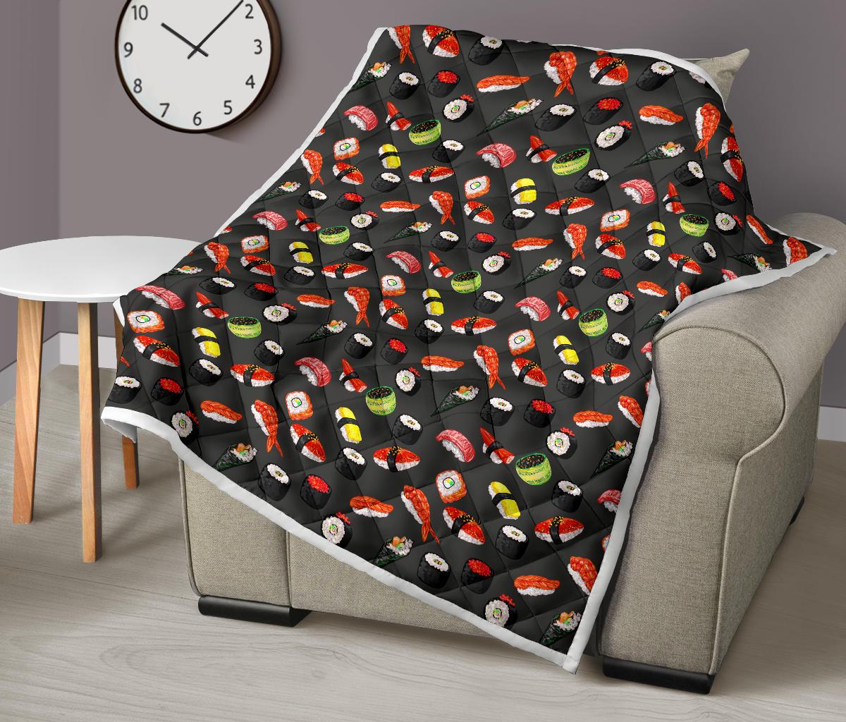 Sushi Design Print Premium Quilt-JTAMIGO.COM