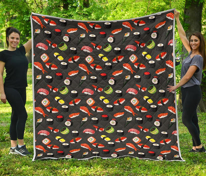 Sushi Design Print Premium Quilt-JTAMIGO.COM