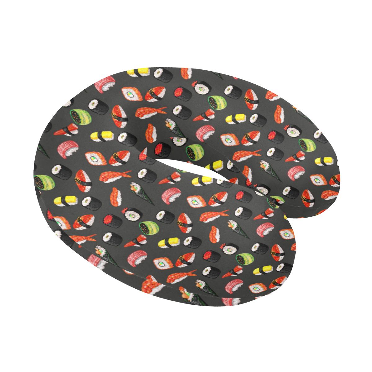 Sushi Design Print U-Shaped Travel Neck Pillow-JTAMIGO.COM