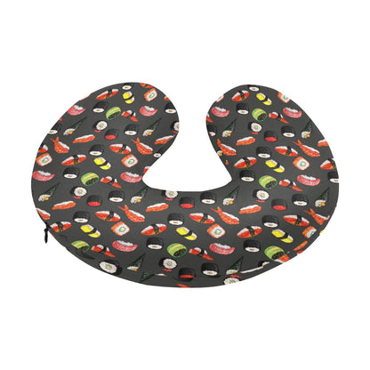 Sushi Design Print U-Shaped Travel Neck Pillow-JTAMIGO.COM