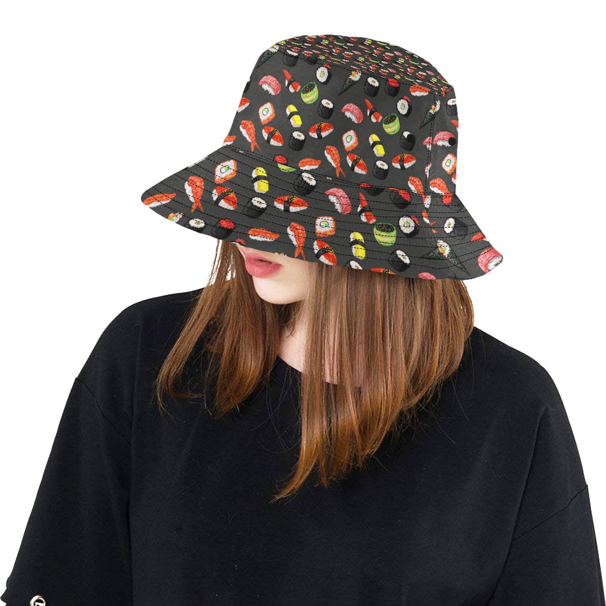 Sushi Design Print Unisex Bucket Hat