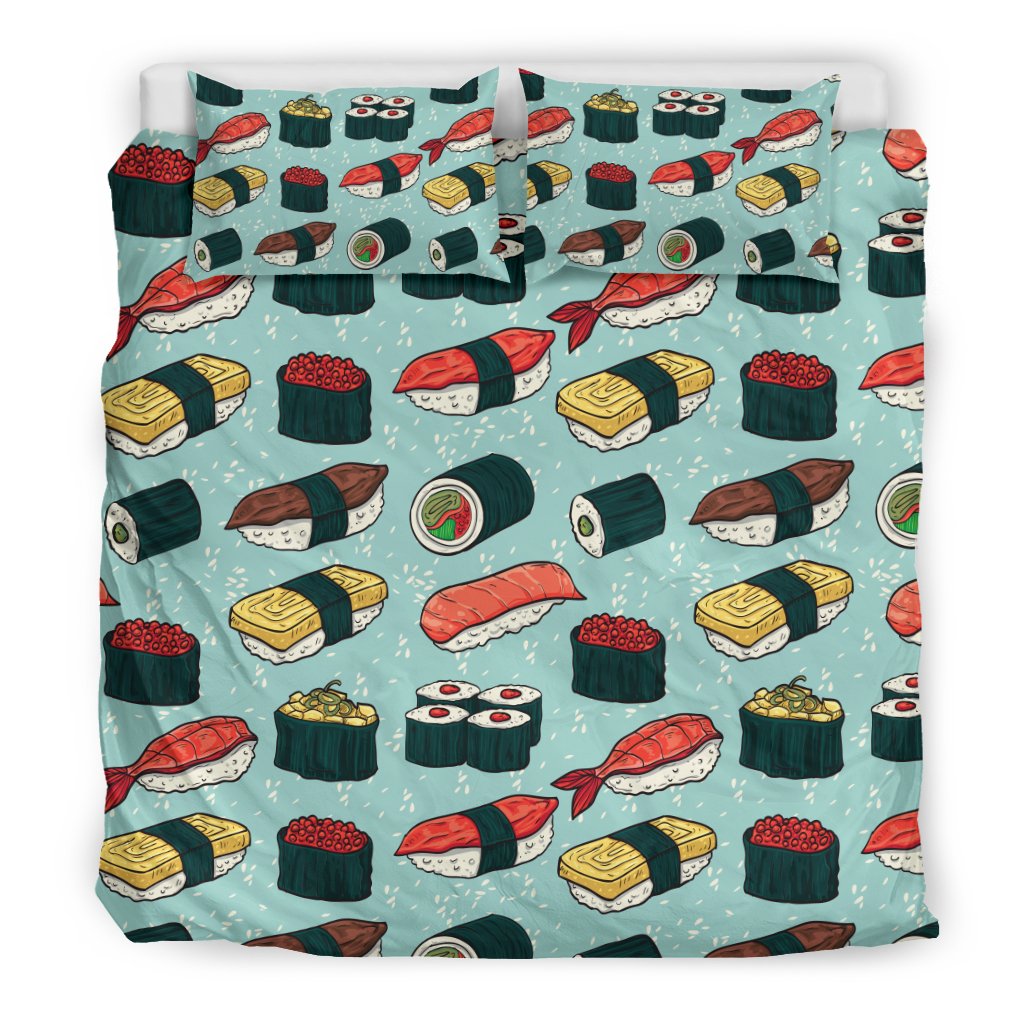 Sushi Pattern Design Duvet Cover Bedding Set